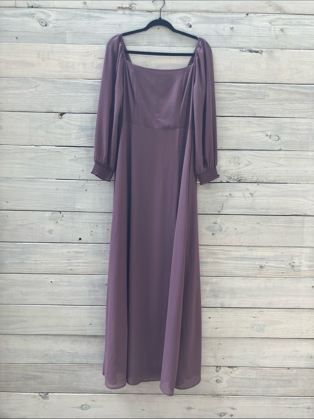 Baltic Born Giselle Vintage Plum Long Sleeve Maxi Dress XL Wedding Guest Prom - Picture 3 of 8